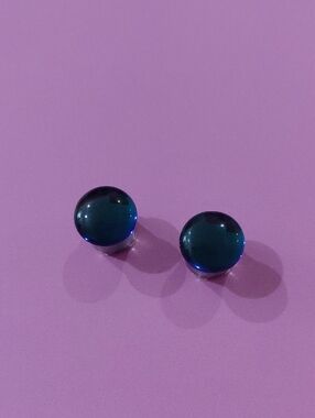 Mystic Metal Green Blue Glass Plugs Size 00